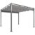 Pérgola de Jardín Outsunny 3×3 m con Techo Retráctil y Cierre Magnético