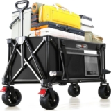 Overmont Carro Plegable Multiusos 150 kg – Carrito Todo Terreno para Camping, Playa y Compras