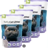 Pack 4 Arena de Tofu Lavanda – sin polvo y biodegradable