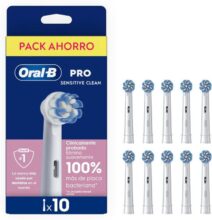 Pack de 10 Cabezales de Recambio Originales Oral-B Sensitive Clean