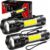 Pack de 2 Linternas LED Súper Brillantes de 2000 Lúmenes con Luz COB Lateral