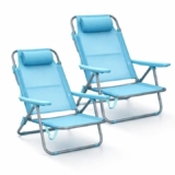 Pack 2 sillas de playa reclinables – plegables, ligeras y cómodas