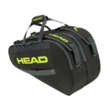 HEAD Base Padel Bag M 2023 – Paletero de Pádel Negro/Amarillo