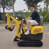 Mini Excavadora Hidráulica de Orugas 0.8T / 1000 kg – Alta Calidad – Ideal para Huertos y Obras Pequeñas