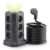 Torre Multiprotectora 4000W – 12 Tomas + 4 USB, Protección Sobretensiones y Cable 1,8 m