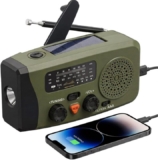Radio Portátil de Emergencia RD3: Solar, Dinamo, Powerbank 2000mAh y Linterna LED