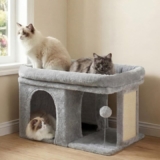 Rascador para Gatos Heybly 35 cm con Casita
