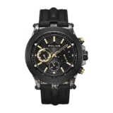 Reloj Multifunción Police para Hombre en Acero Inoxidable y Cuero