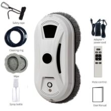 Robot limpiacristales ultrafino con control remoto – Doble succión 5600Pa y protección anti-caídas