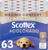 Scottex Acolchado Papel Higiénico – Pack Ahorro 63 Rollos (7×9)