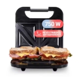 Universal Blue Spicy Grill 5007X – Sandwichera eléctrica 750W en acero inoxidable