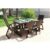 Set de Muebles de Jardín Dream de Polipropileno | Mesa + 2 Sillones Reclinables + 4 Sillas Apilables