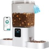 Comedero Automático Doble para Gatos y Perros WiFi 7L – Dispensador Inteligente con App