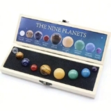 Sistema Solar de Piedras Naturales – Set de 9 Planetas en Cristal Tallado