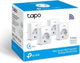 Pack 4 Enchufes Inteligentes Tapo P110 con Control de Energía – Domotiza tu casa fácil