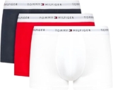 Tommy Hilfiger Pack 3 Calzoncillos Bóxer Hombre – Algodón Elástico y Confort