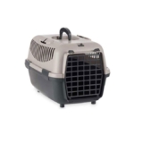 Transportín para Gatos y Animales Pequeños – Plástico Antracita