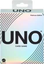 UNO Edición Platino – juego de cartas premium para familia y viajes