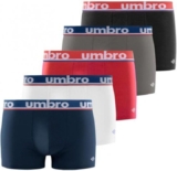 Umbro Pack 5 Calzoncillos Boxer Hombre – 100% Algodón Natural