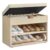 VASAGLE Banco Zapatero con Asiento Tapizado – Mueble Recibidor