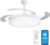 Ventilador de techo LED LEDUNI con aspas retráctiles y app