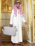 Atuendo Árabe para Hombre – Disfraz de Sheikh Árabe para carnaval y fiestas