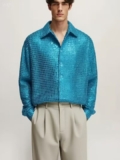 Camisa de Hombre con Lentejuelas – Brilla en tus fiestas