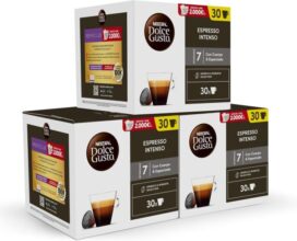 Nescafé Dolce Gusto Espresso Intenso – Pack Ahorro 90 Cápsulas