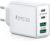 Cargador USB C 40W con 4 Puertos (2 USB-C + 2 USB-A) – Carga Rápida PD y QC para iPhone, iPad y Android