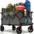 Carro plegable XXL 200L 200KG – todoterreno con frenos y ruedas 360º