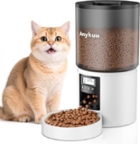 Comedero Automático Gatos Anykuu de 4L – ¡Hasta 6 Comidas al Día, Grabación de Voz!