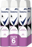 Rexona Invisible Black&White Mujer – Pack Ahorro 6x200ml
