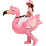 Disfraz Inflable de Flamenco Rosa – Brilla y diviértete en fiestas y Halloween
