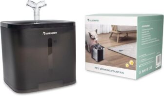 Fuente de Agua para Gatos de 2L con Filtro Triple y Bomba Ultrasilenciosa