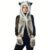 Disfraz de Lobo Blanco 3 en 1 – Gorro, bufanda, guantes y patas para Halloween