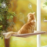 Hamaca ventana felina: descanso con vistas para tu gato