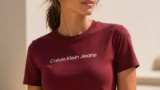 Calvin Klein camiseta mujer logo classic – algodón 100% cómoda