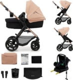 Kinderkraft MOOV 2 AIR 4 en 1 – carrito bebé todoterreno con capazo y silla