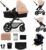Kinderkraft MOOV 2 AIR 4 en 1 – carrito bebé todoterreno con capazo y silla