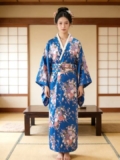 Kimono Japonés Tradicional Mujer – Yukata floral para disfraces y cosplay
