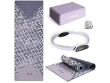 Kit de Yoga y Pilates FITFIU FITNESS KITWELL-400 – Pack 4 Accesorios Lila