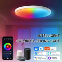 Lámpara de Techo Inteligente Tuya WiFi 24W RGB + Blanco Cálido/Frío – Control por App, Alexa y Google Home