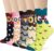 Calcetines de Algodón Suaves para Mujer – Pack de 5/6 Pares con Diseño de Gato y Perro, Talla Única,
