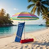 Sombrilla de Playa Mar Bueno (200 cm) + Colchoneta Bestway de Regalo – ¡Envío Gratis!