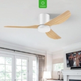 Ventilador de Techo con Luz Woox 86 cm (34″) – Motor DC Silencioso y Modo Invierno