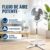 Ventilador de Pie 40 cm Oscilante con Altura Regulable