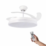 Ventilador Relámpago Abrila 2026 – ultrasilencioso con luz LED regulable y aspas ocultas